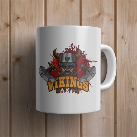 Viking Warrior Mug Print Id