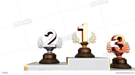 Podium Prize Trophy Aa2w Hd Stock Animation 776384