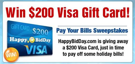 What is stopping me from signing up for one month, receiving the gift card, and when they were giving away the chromebook i had to pay for at least 3 months or something around that. Giveaway: Win a $200 Visa Gift Card! | Sweepstakes ...