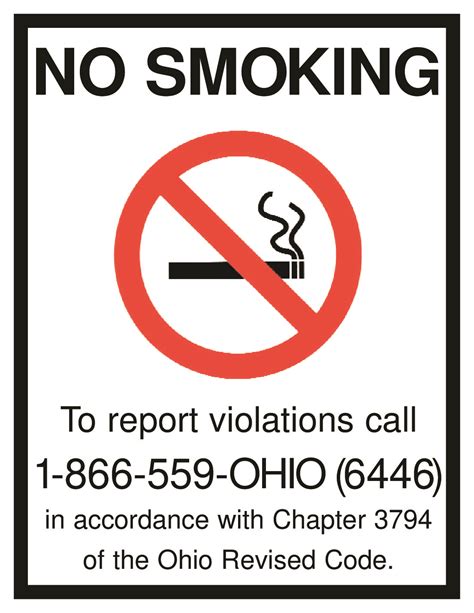 Health minister datuk seri dr dzulkefly ahmad said enforcement officers would focus more on educating the public. Free Ohio OH No Smoking Sign Labor Law Poster 2021