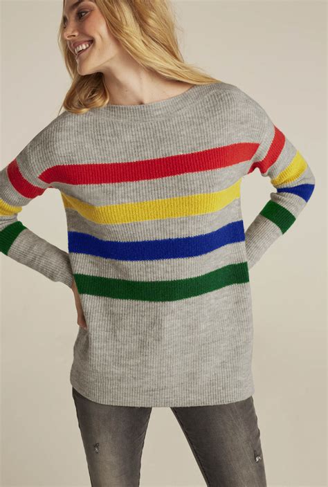 Rainbow Stripe Sweater Long Tall Sally