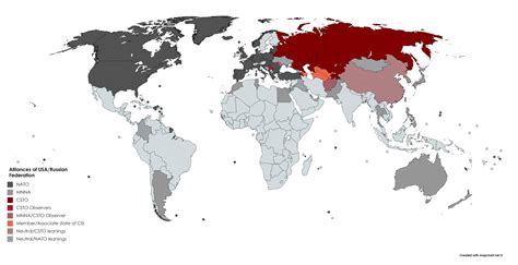 usa russian federation and their alliances r mapporn