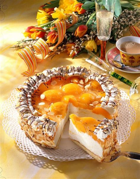 Den guss auf den kuchen streichen/verteilen und trocknen lassen. Pfirsich-Sekt-Torte | Rezept | Rezepte, Torten rezepte, Lecker