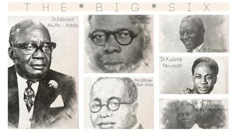 The Big Six 🇬🇭 Big Six Historical Figures Ghana