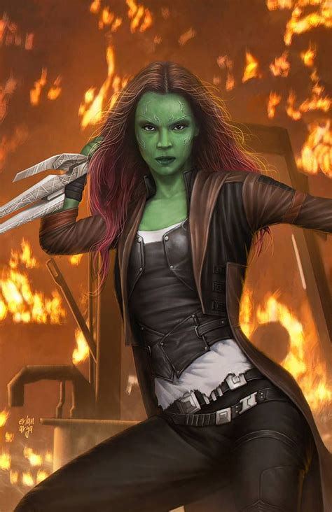 Gamora By Erlanarya On Deviantart Marvel Superhero Posters Gamora