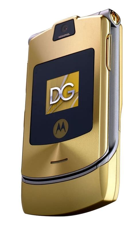 Motorola Razr V I Dolce Gabbana Unlocked Phone Rare Gold Edition