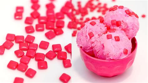 Easy Homemade Bubble Gum Ice Cream No Churn Ice Cream Bubblegum Ice