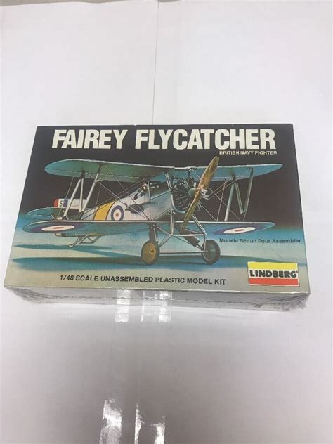 Lindberg Fairey Flycatcher 148 Scale Model Kit Scale Models Vintage