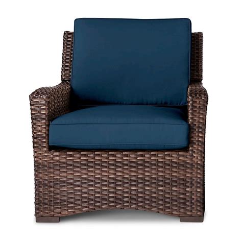 Favorite add to vintage 1970's. Halsted All Weather Wicker Patio Club Chair Navy ...