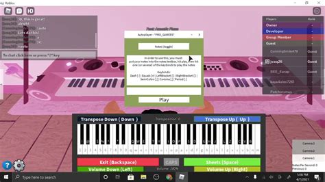 How To Autoplay And Song On Roblox Piano Look At Desc Youtube