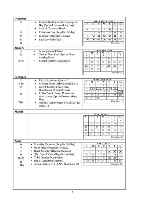 School Year 2024 To 2024 Deped Calendar Calendar 2024 School Holidays