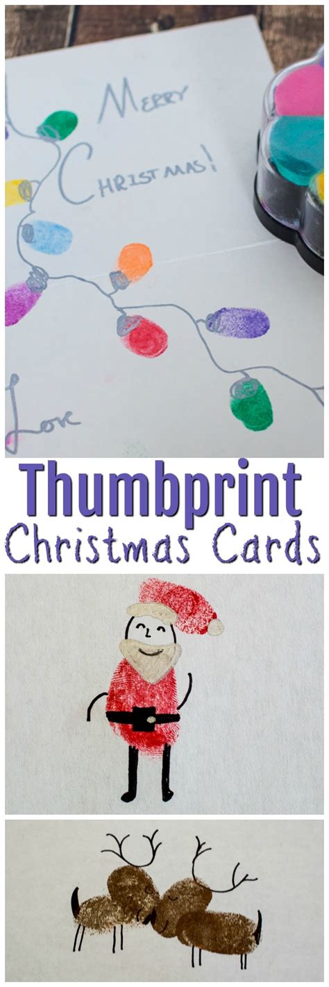 Thumbprint Christmas Cards Upstate Ramblings