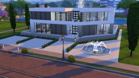 Mod The Sims Ultra Modern Mansion No Cc
