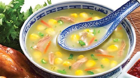 Slowly pour beaten eggs into the soup in a steady stream, stirring constantly with a fork. Chicken Corn Soup Easy Recipe - chicken & corn soup recipe ...