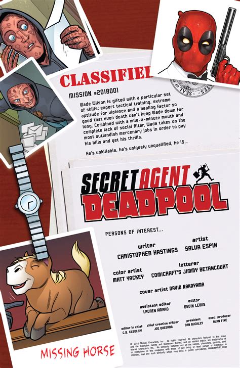 Deadpool Secret Agent Deadpool 2018 Chapter 1 Page 1