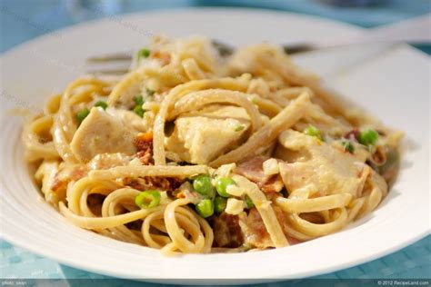 Cook and stir chicken with 1 tablespoon garlic and 1 tablespoon italian seasoning, until cooked through, 6 to 8 minutes. Chicken Carbonara Recipe | RecipeLand.com