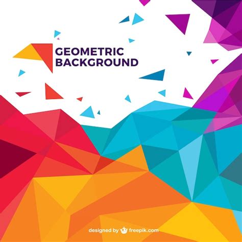 Premium Vector Colorful Geometric Background