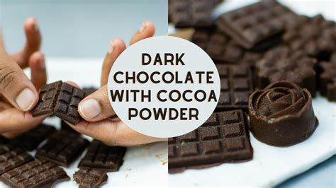 Dark Chocolate Homemade Dark Chocolate How To Make Dark Chocolate Using Cocoa Powder Youtube