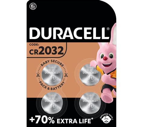 Buy Duracell Dl2032cr2032ecr2032 Batteries Pack Of 4 Free