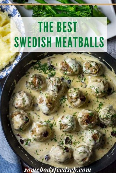 Easy Swedish Meatballs With Sour Cream Sauce Somebody Feed Seb