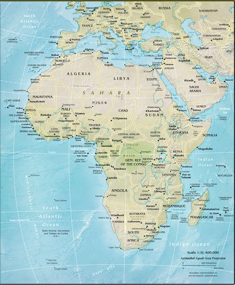 The interactive map of africa below shows all its countries and their major cities, along with political and geographical features and a lot more. Physical Map Of North Africa ~ sansalvaje.com