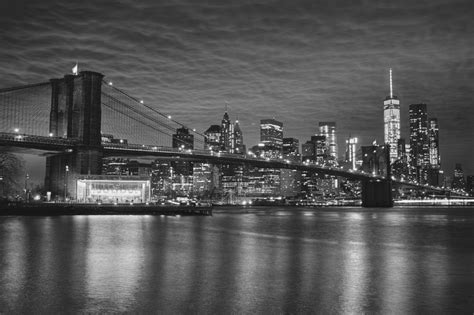 Free Images Horizon Black And White Bridge Skyline Night City