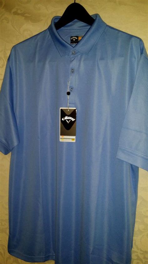 Nwt Callaway Mens Opti Vent Opti Dry Golf Shirt Provence Blue Polo
