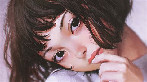 Cute Anime Girl Short Hair 4k 6590f Wallpaper Pc Desktop
