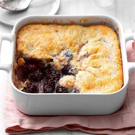 Mamas Blackberry Cobbler Recipe Taste Of Home