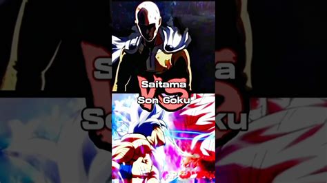 Goku Ultra Instinct Vs Saitama Edit Ytshorts Anime 4k Dragonball
