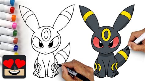 How To Draw Pokemon Umbreon Youtube