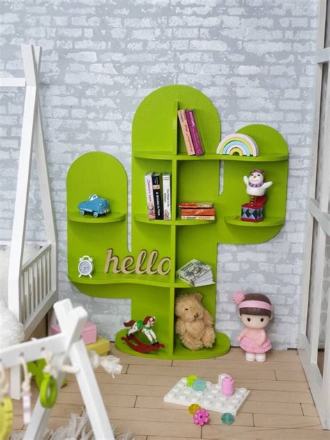 Miniature Cactus Bookcase 18 Dollhouse Book Shelves Cute Etsy