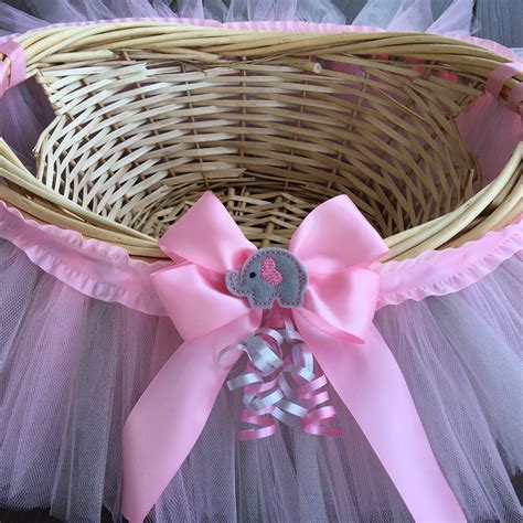 Maybe you would like to learn more about one of these? Pink and Grey Elephant Themed Tutu Basket Birthday Tutu ...
