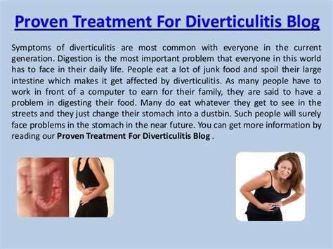 Proven Treatment For Diverticulitis Blog