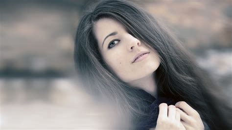 Wallpaper Brunette Girl Face Beautiful 1920x1080 Coolwallpapers