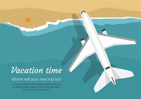 Plane Flying Over Island Illustrations Royalty Free Vector Graphics
