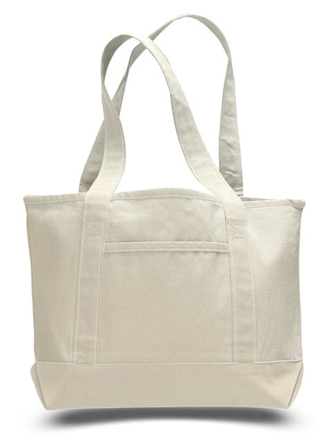 Tbf Sturdy Canvas Tote Bags With Front Pocket Men Women Beach Boat