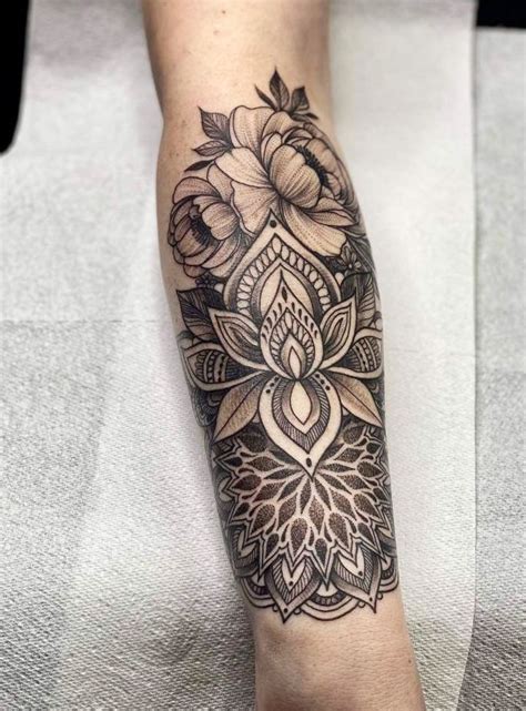 Mandala Forearm Tattoo Girl