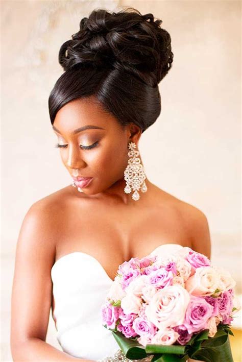 African american women on the other hand usually have to work with what they have, and style. 42 Black Women Wedding Hairstyles | Black wedding ...