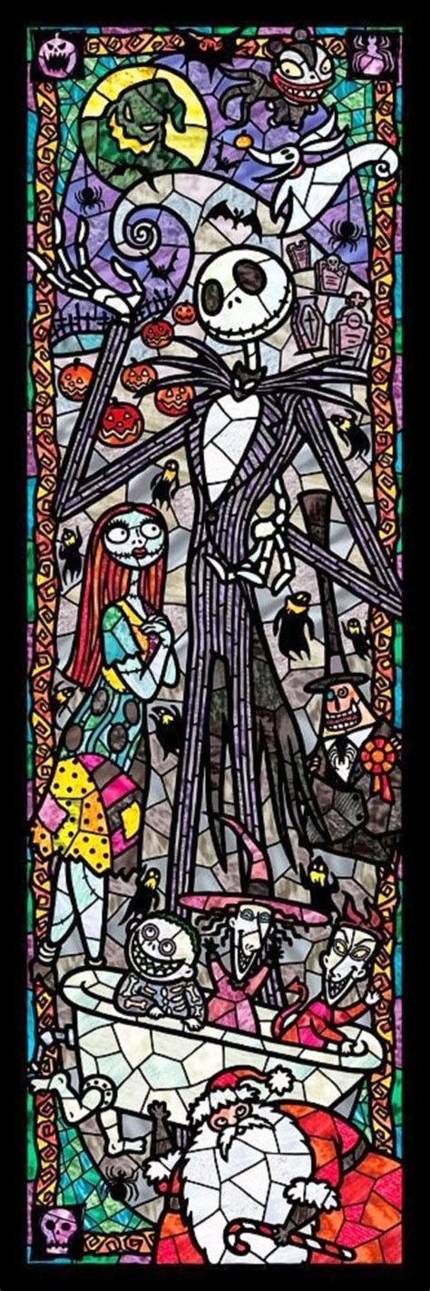 Nightmare Before Christmas Fairy Tale Stained Glass 087 Modern Etsy