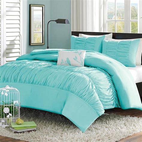 Tiffany blue comforter set are among the greatest thing that ever occur to the bedroom. ruched bedding