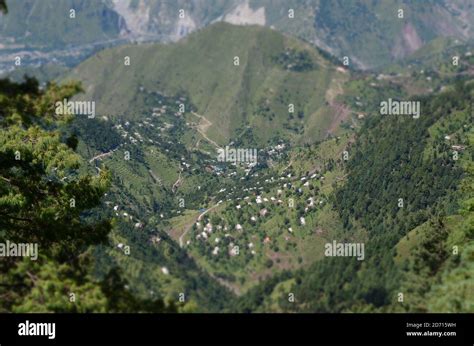 Beautiful View Of Muzaffarabad Mountains And Neelum River Azad Kashmir