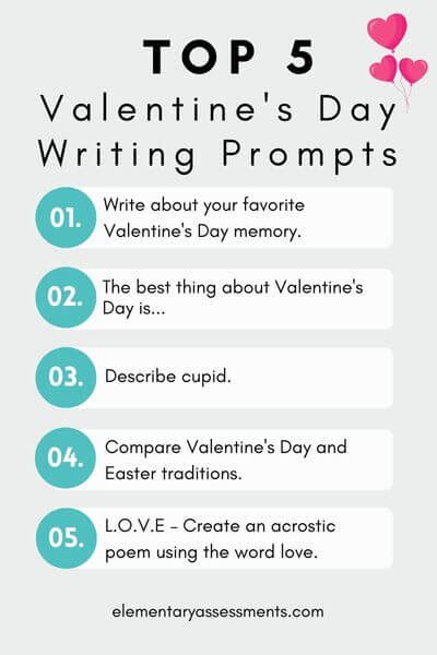 51 Delightful Valentines Day Writing Prompts