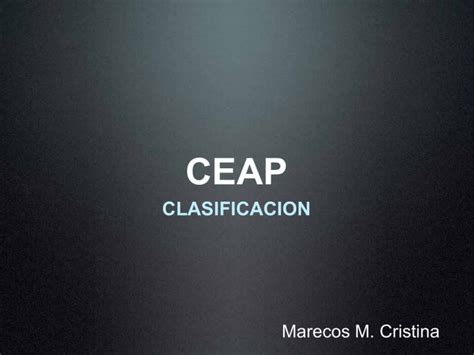 Ceap Clasificacion