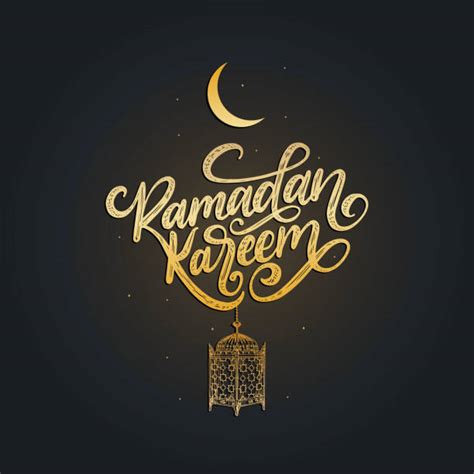 Royalty Free Ramadan Kareem Lantern Black Clip Art Vector Images