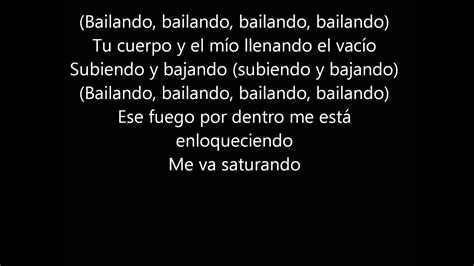 Bailando Enrique Iglesias Letra Youtube