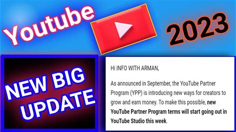 Youtube New Update 2023 Youtube New Terms And Conditions 2023 Youtube