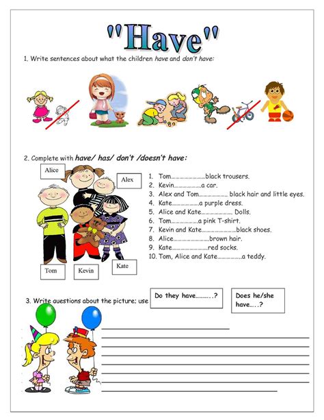 Have to/ don't have to exercises of grammar. Calaméo - English worksheets