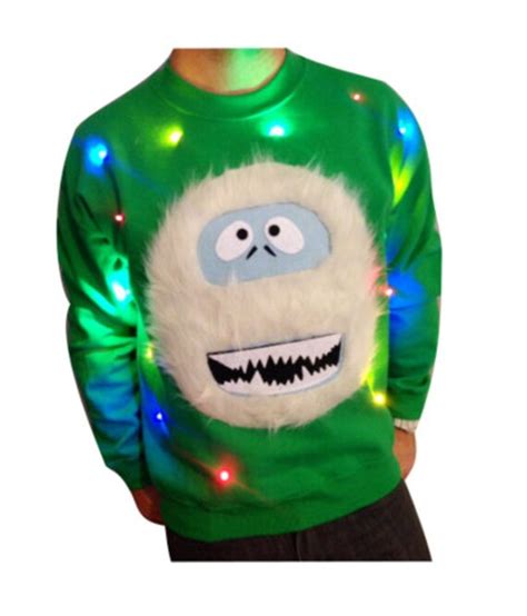 Light Up Christmas Sweater Abominable Snowman Christmas