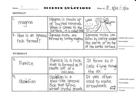 Science Questions - Welcome to Mrs. Sharp's 4th Grade Class!!